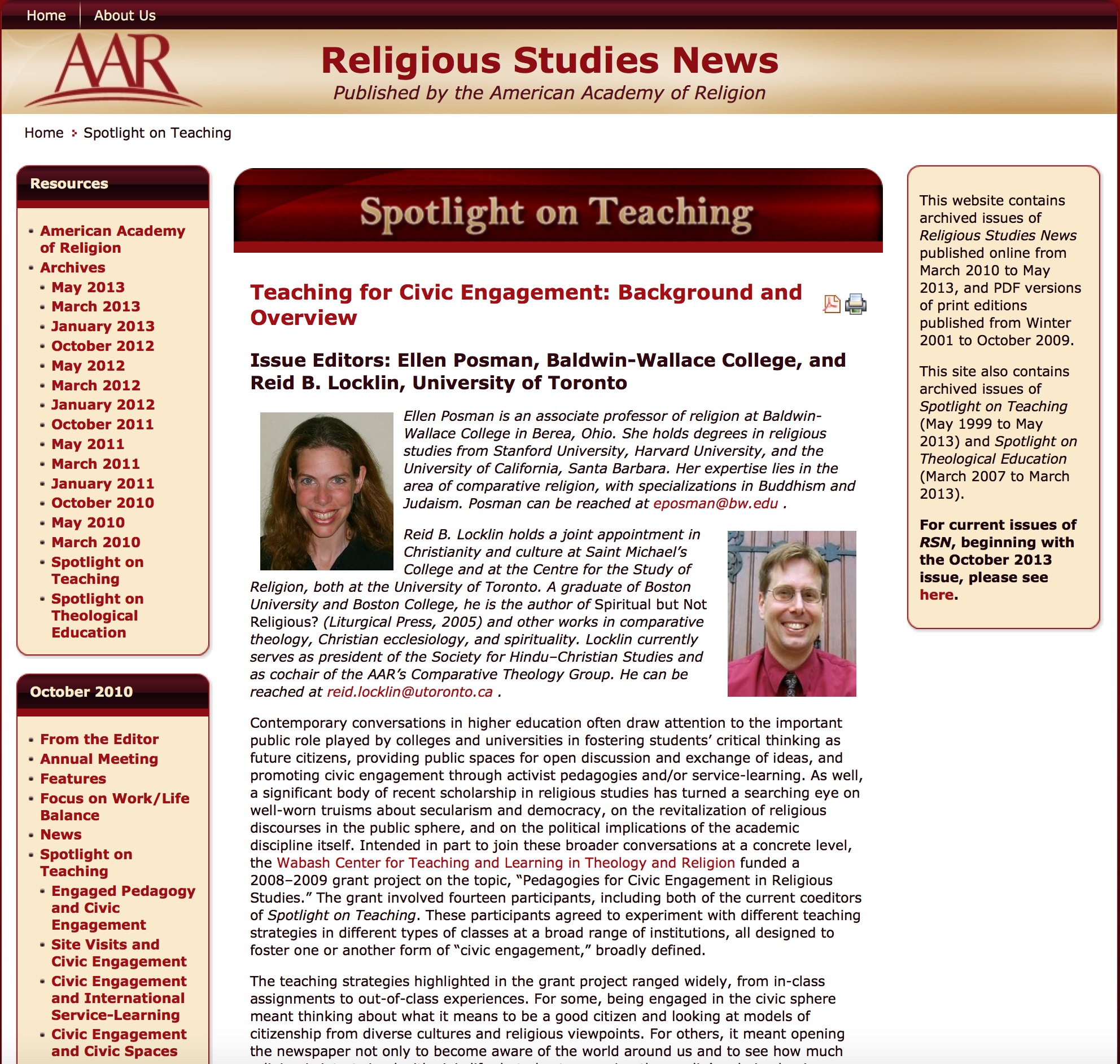 Teaching Religion Archives Wabash Center - 